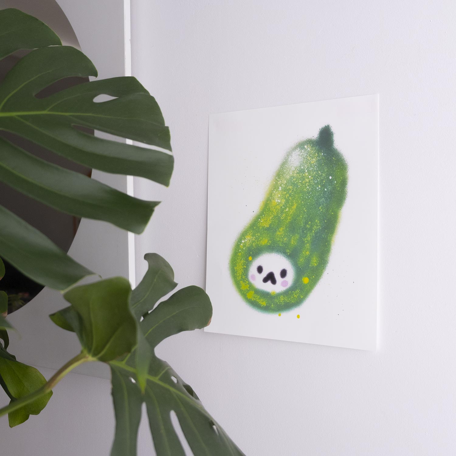 Affiches légumes félins assorties
