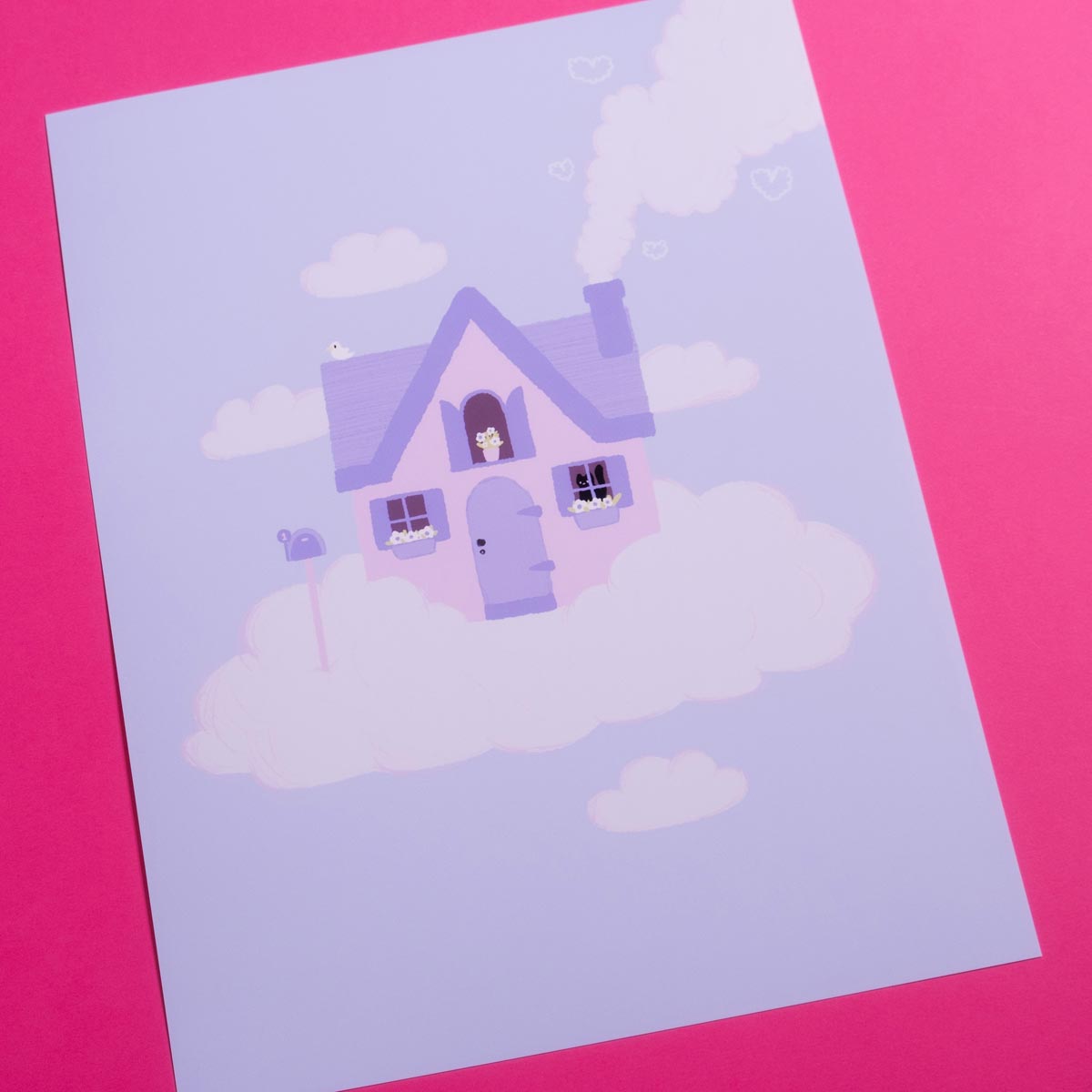 Dream pastel house poster 8.5x11