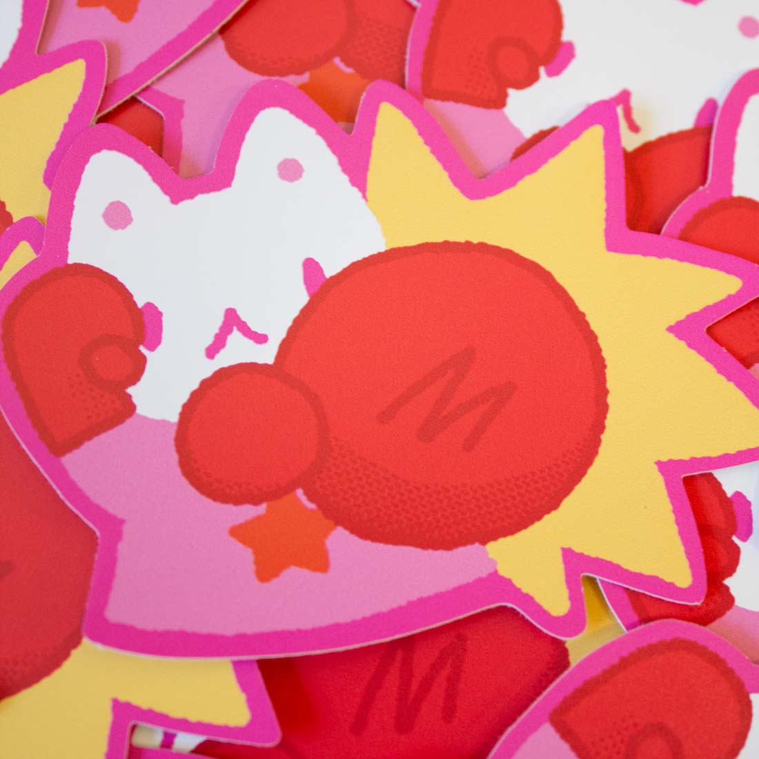 Boxing Cat Pin Boxing Cat Sticker 3