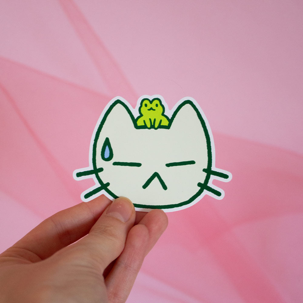 Lil frog sticker 3"