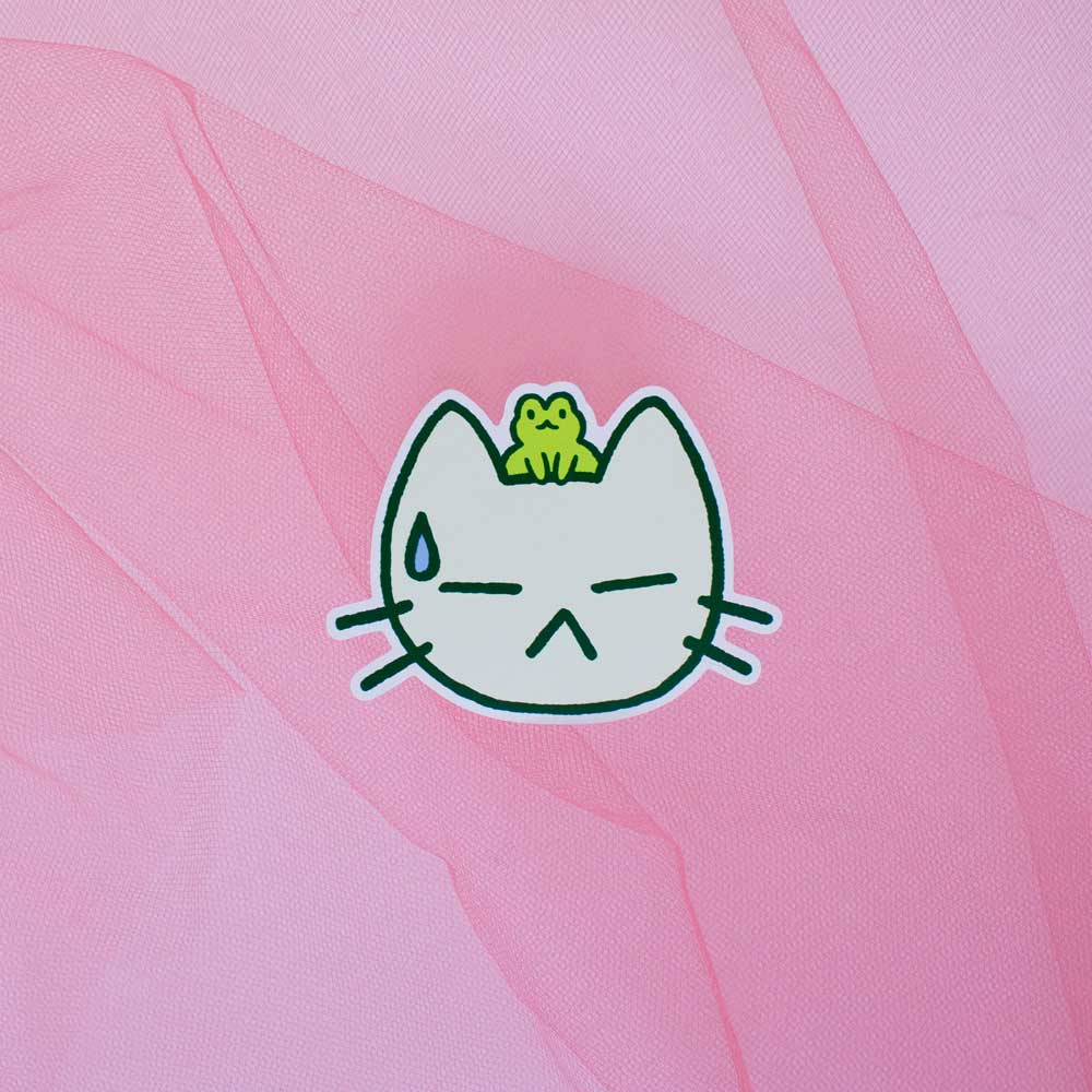 Lil frog sticker 3"