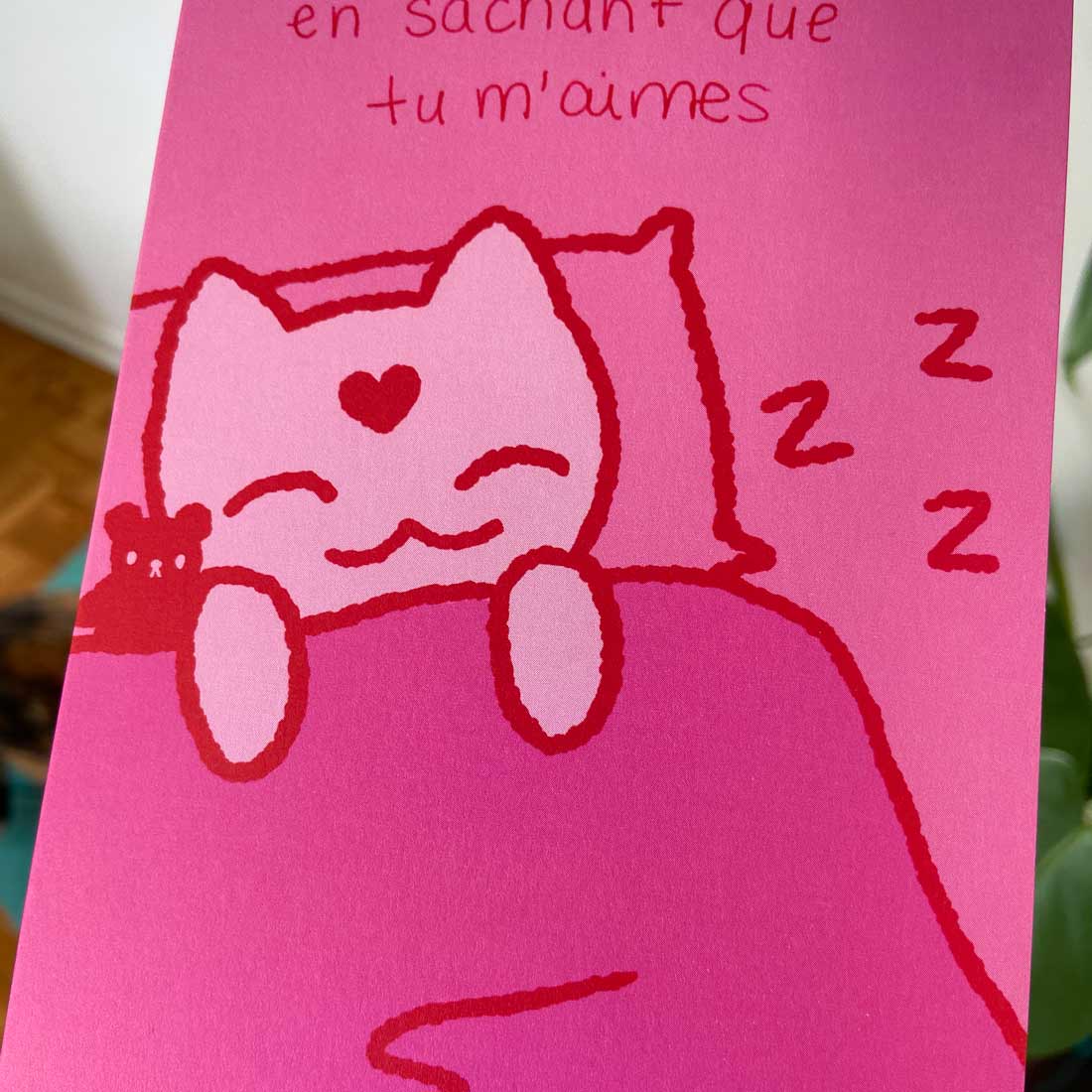 How I sleep... Valentine's Day Card