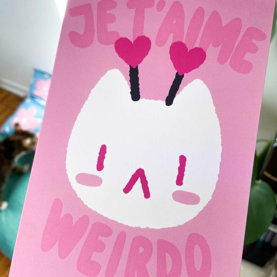 I love you weirdo Valentine's Day Card