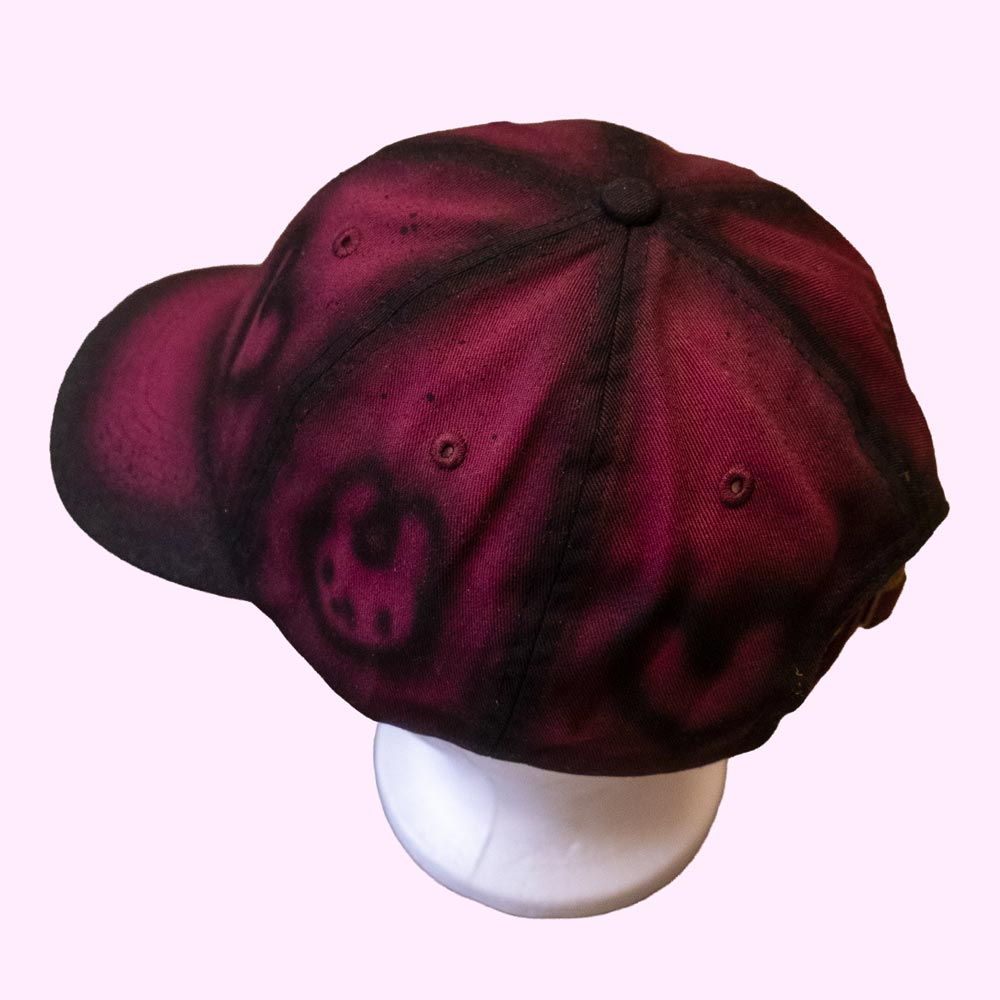 Casquette bourgogne "lapins & coeurs" unique