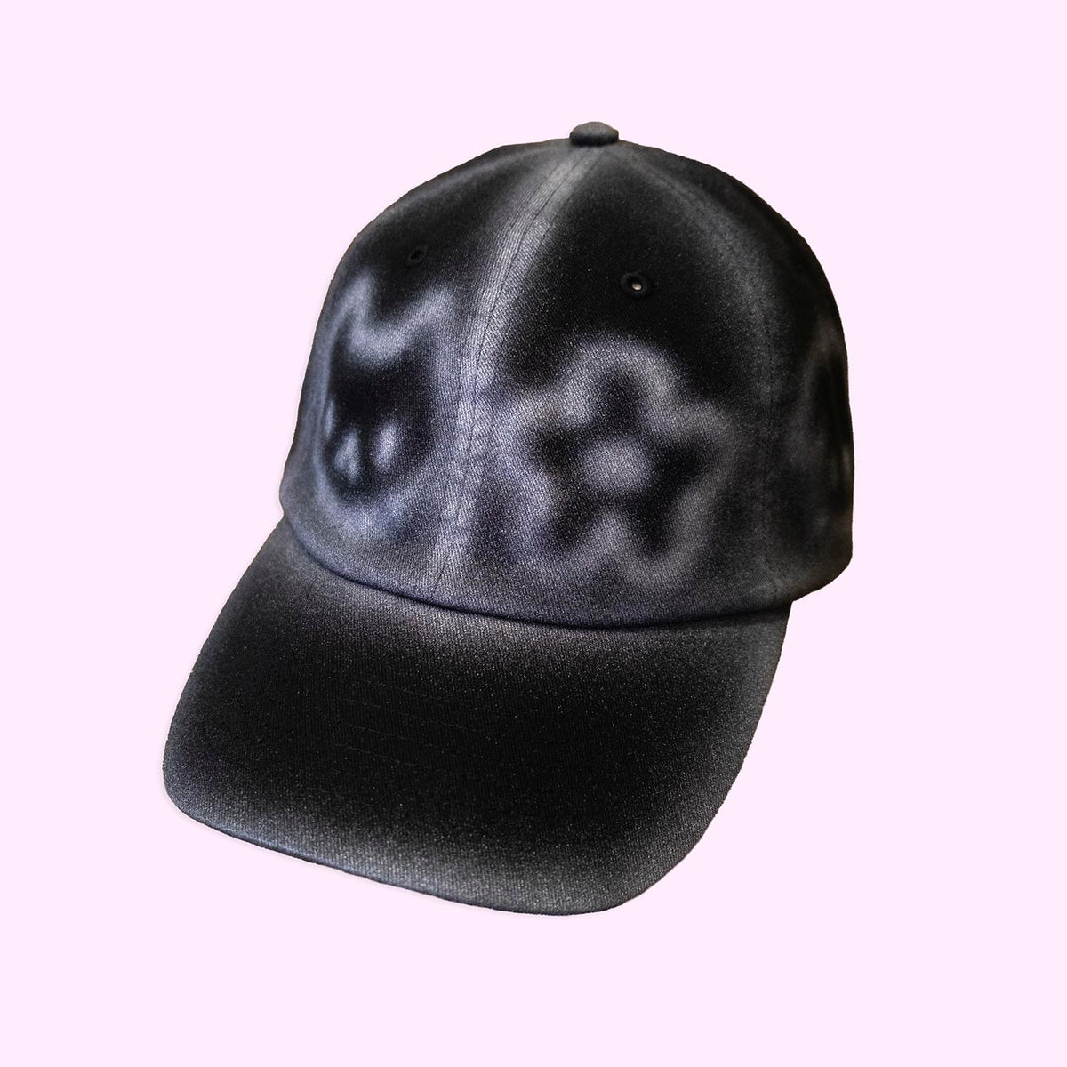 Casquette noire "animaux mignons argentés" unique