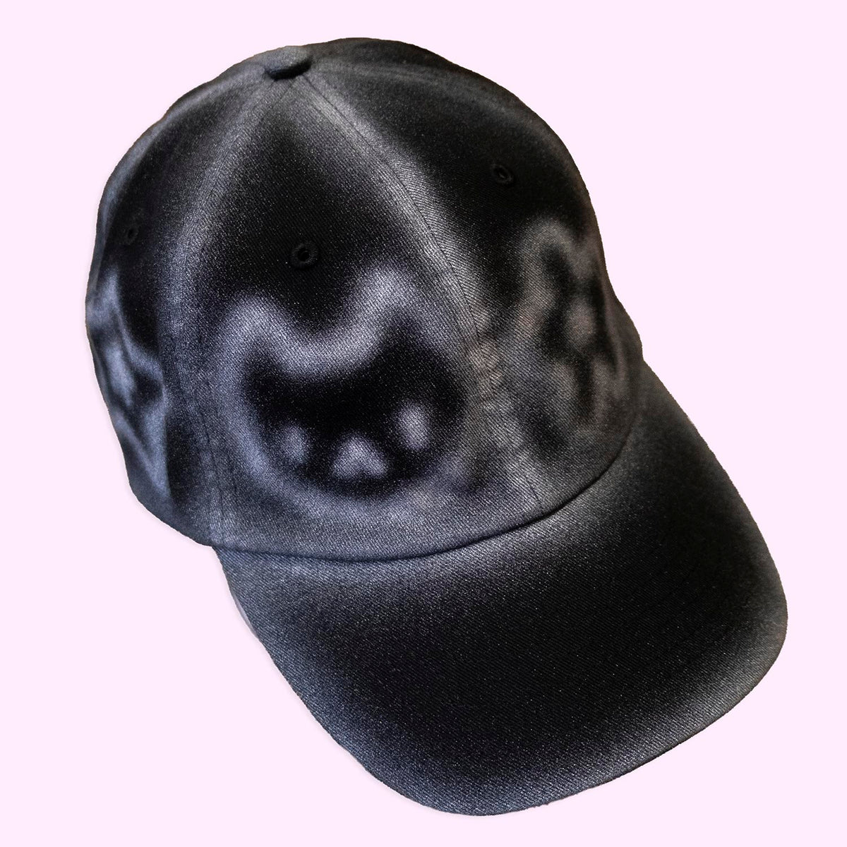 Casquette noire "animaux mignons argentés" unique