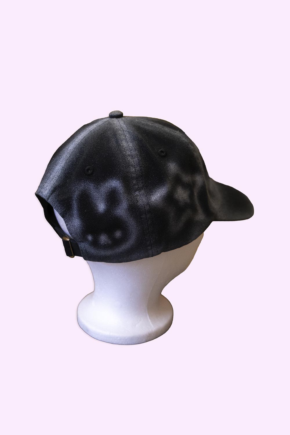 Casquette noire "animaux mignons argentés" unique