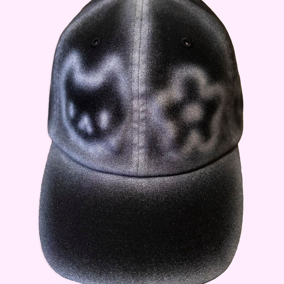 Casquette noire "animaux mignons argentés" unique