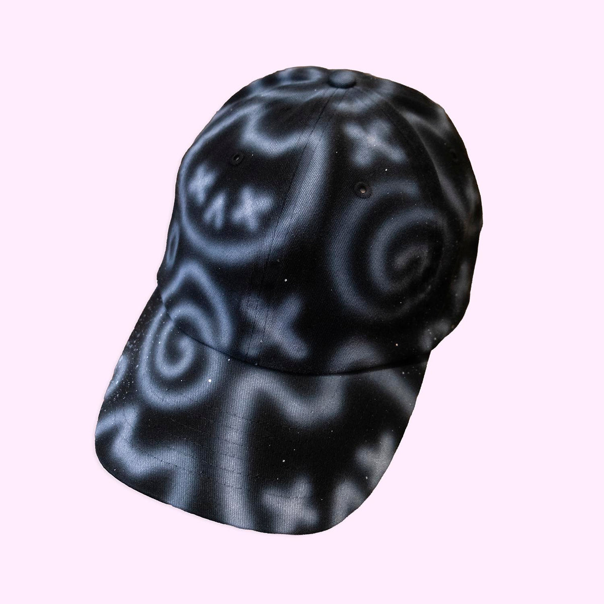 Unique "Emo Cats" Airbrushed Black Hat