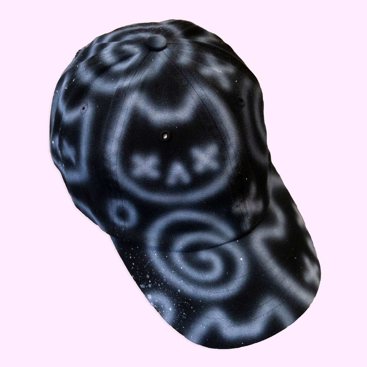 Unique "Emo Cats" Airbrushed Black Hat