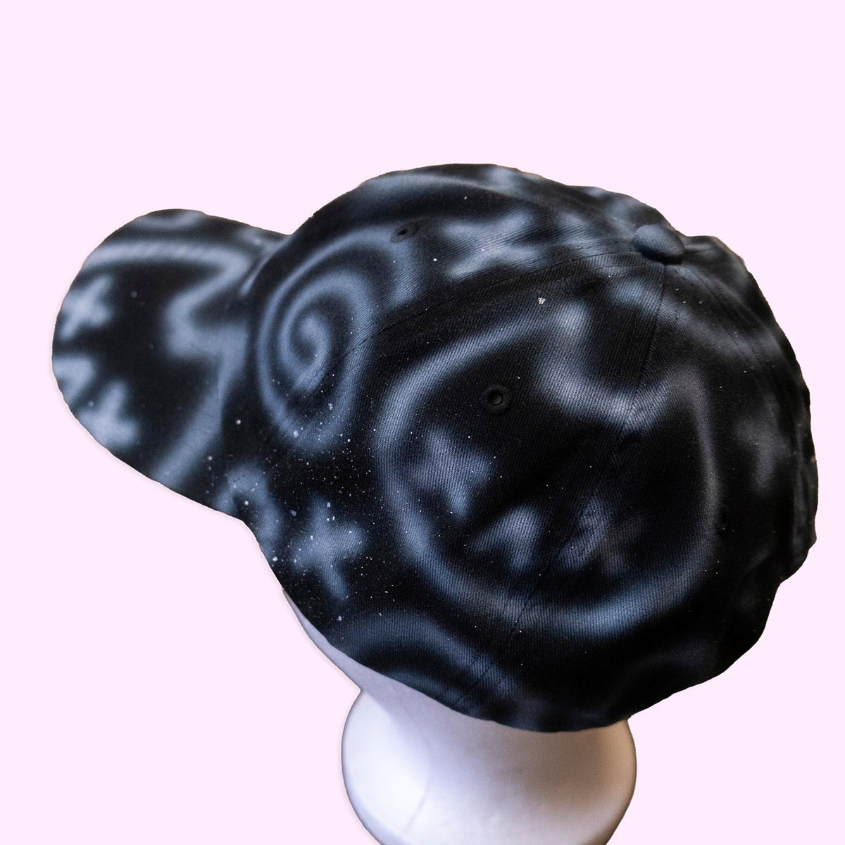 Unique "Emo Cats" Airbrushed Black Hat