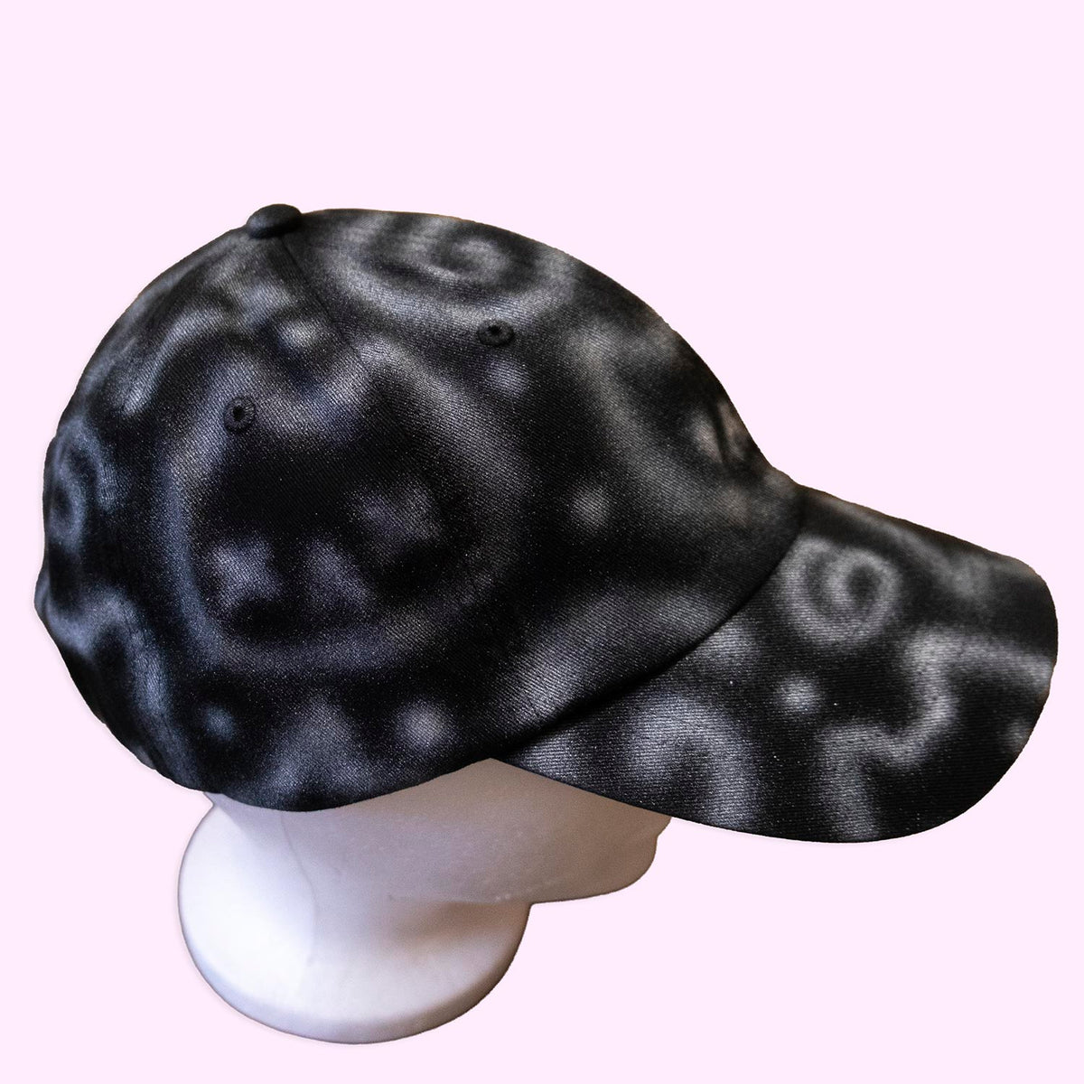 Casquette noire "chats mixed feelings argenté" unique