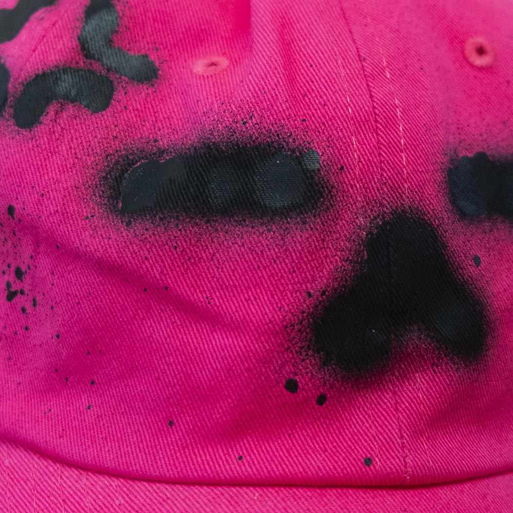 Casquette rose "minou annoyed" unique