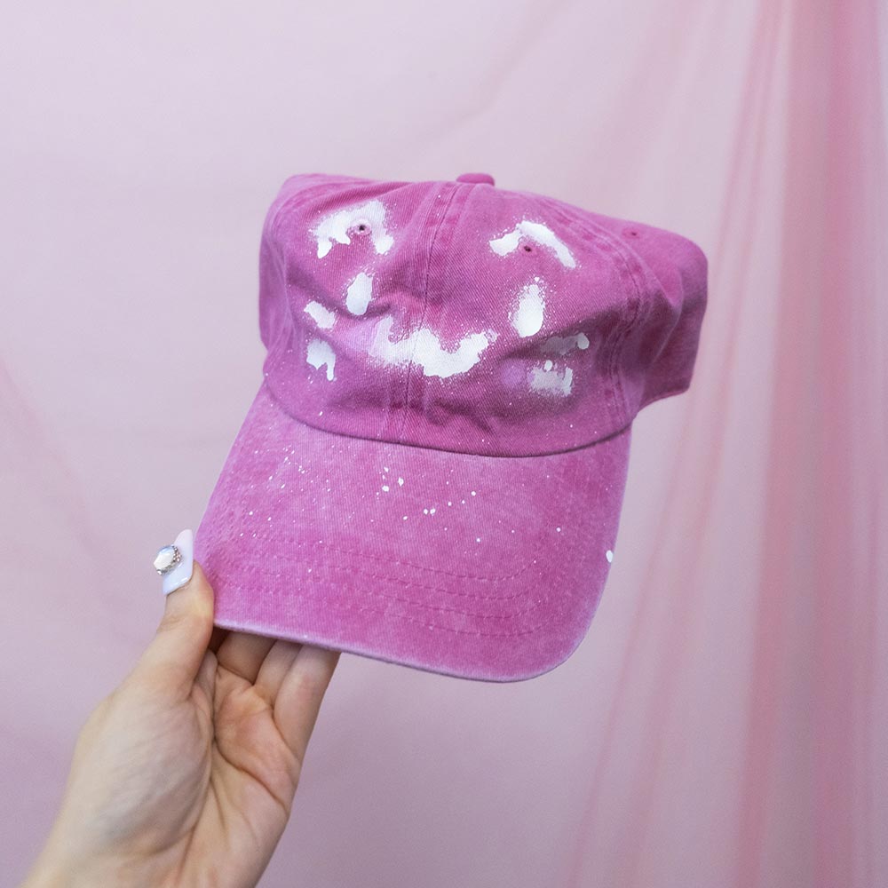Casquette rose "minou 0w0" unique