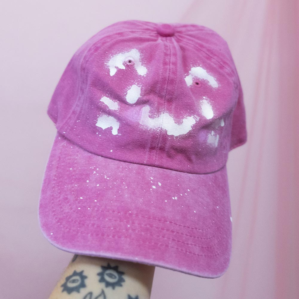 Casquette rose "minou 0w0" unique