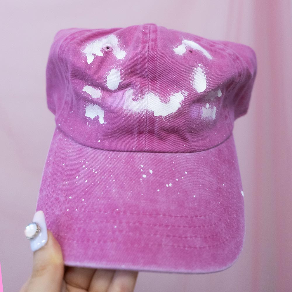 Casquette rose "minou 0w0" unique