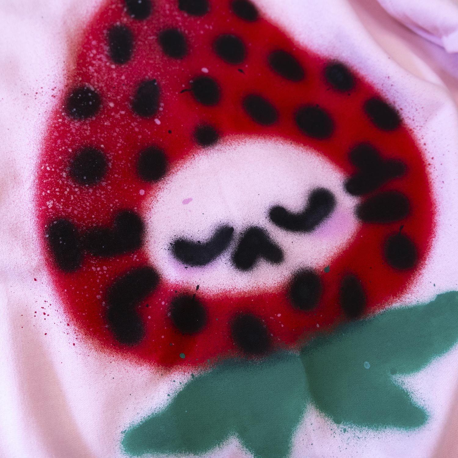 Pink "Peaceful Strawberry" Crewneck, medium size
