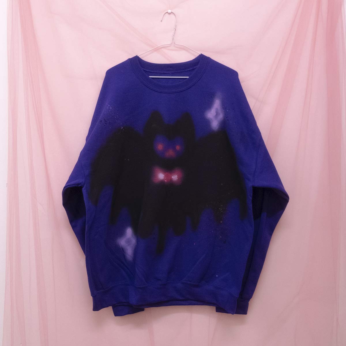 Spray painted Bat Crewneck (XL)