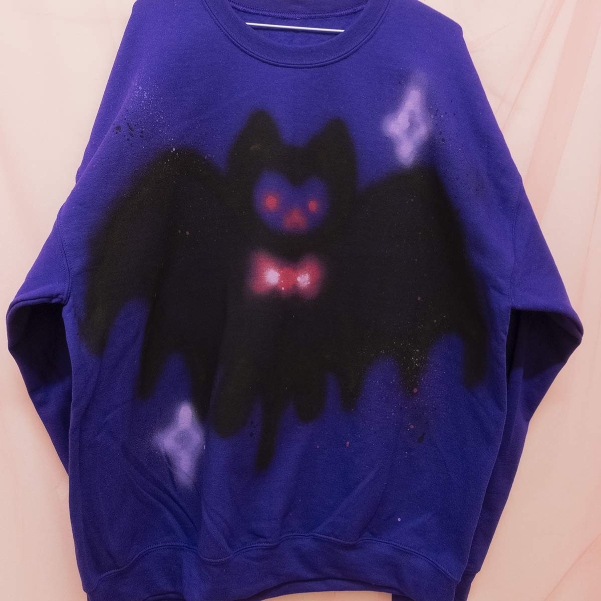 Spray painted Bat Crewneck (XL)