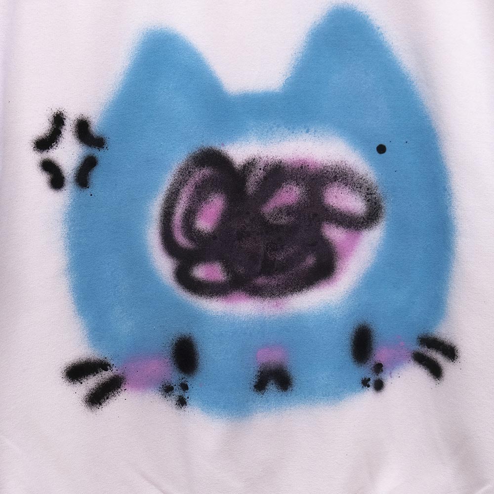 Confused painted sweatshirt (L)