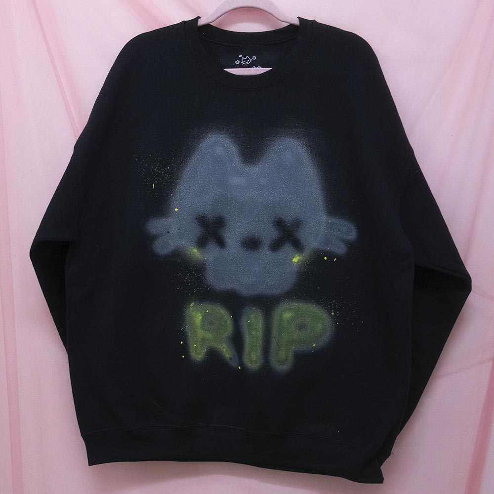 Spray painted "Romantique" Crewneck (XL)