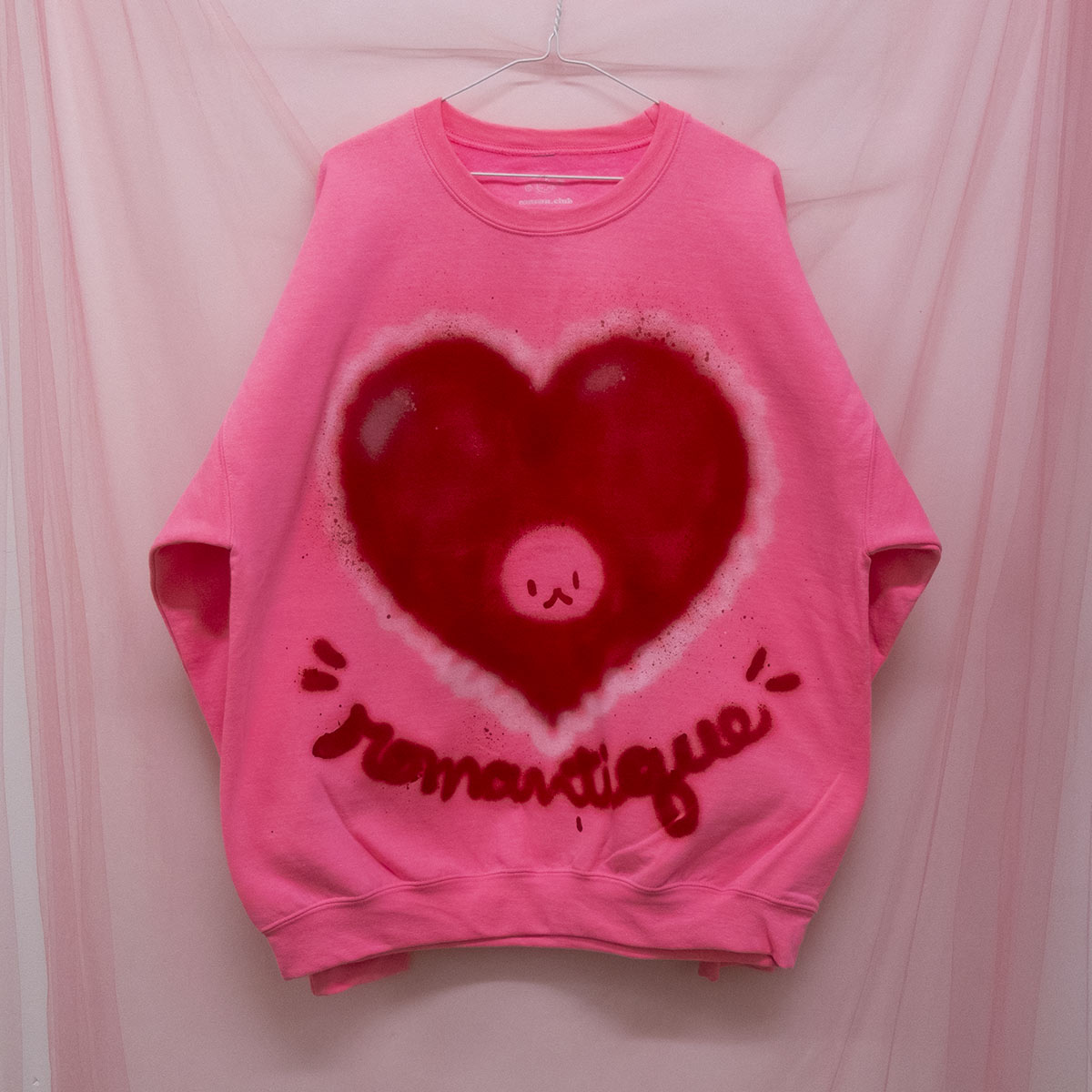 Spray painted "Romantique" Crewneck (XL)