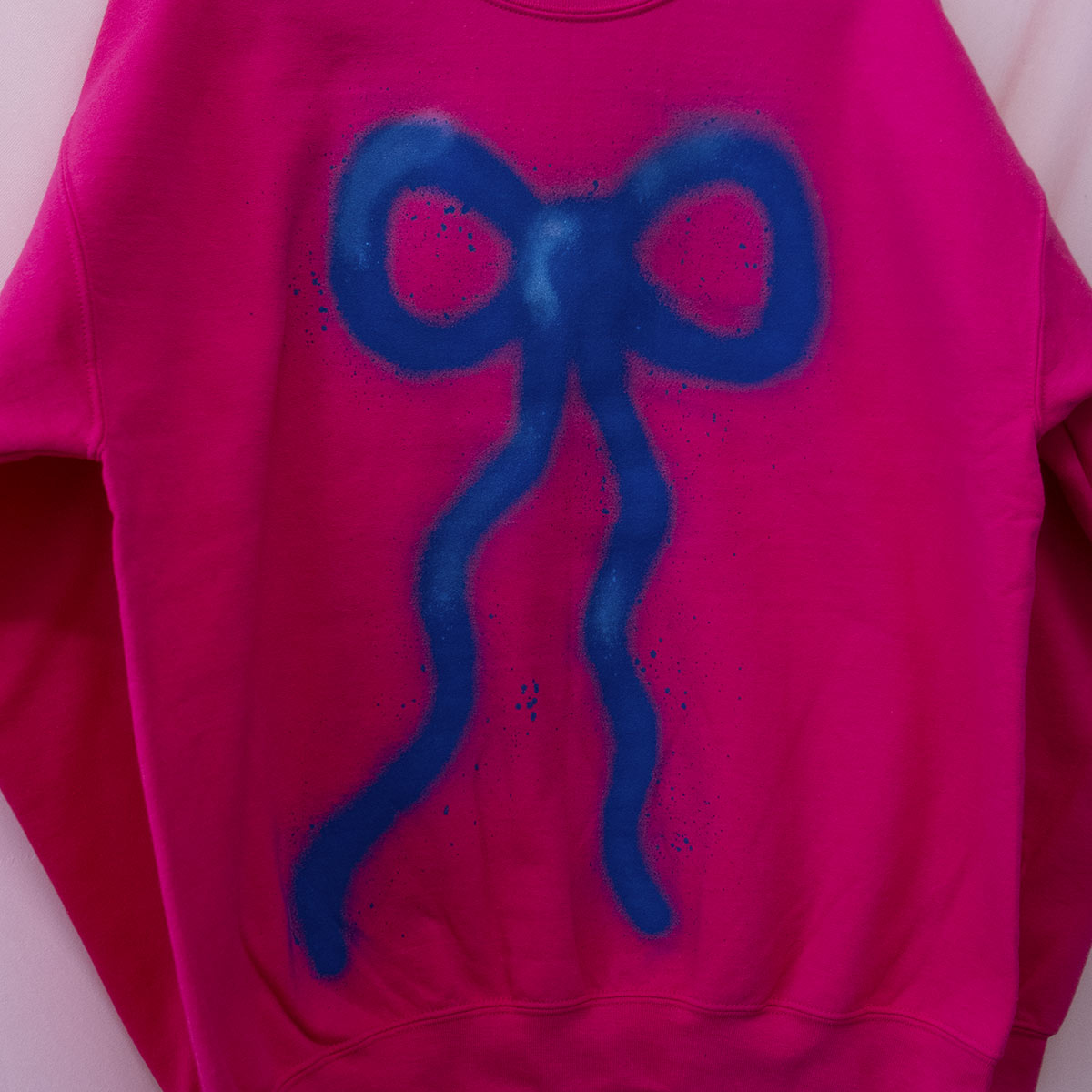 Spray painted Bow Crewneck (L)