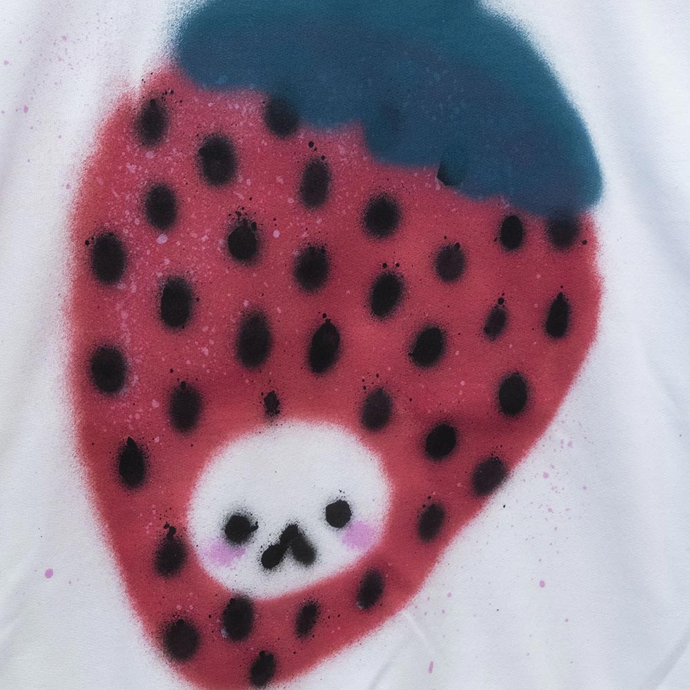 Chandail "Chat fraise" unique (S)