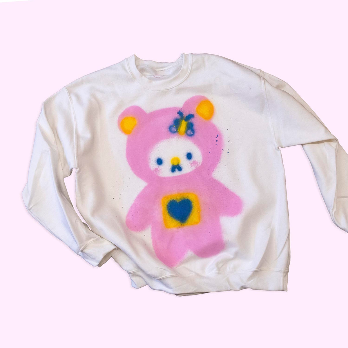 Chandail "Ourson papillon", taille unique large