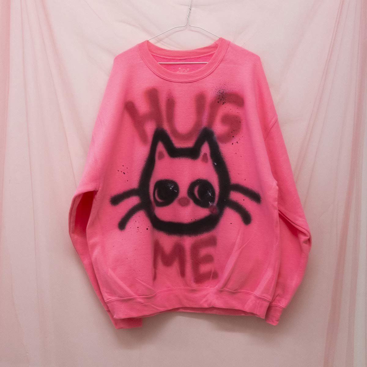 Spray painted Hug Me Crewneck (XL)