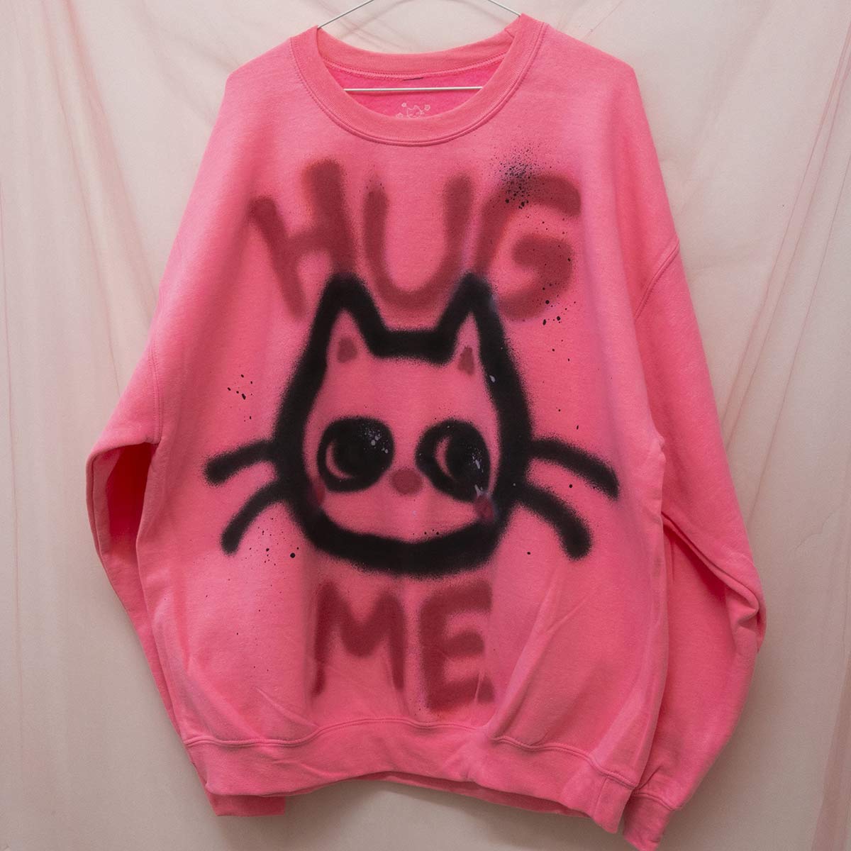 Spray painted Hug Me Crewneck (XL)