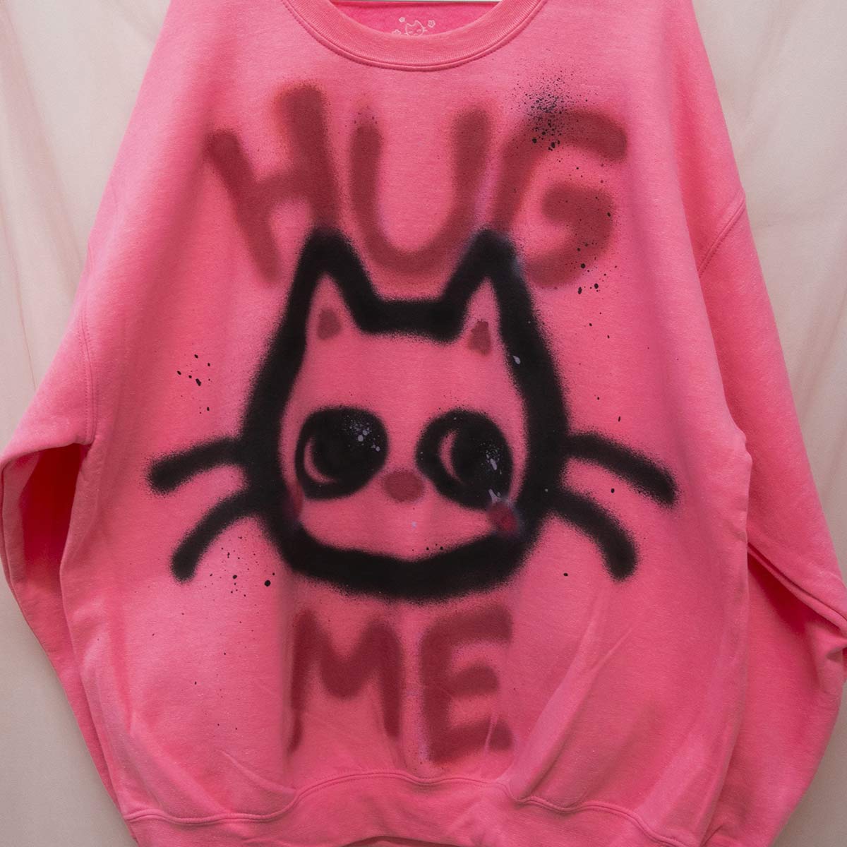 Spray painted Hug Me Crewneck (XL)