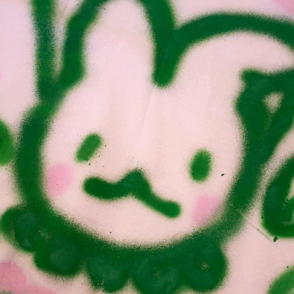 Spray Painted Bunny Crewneck