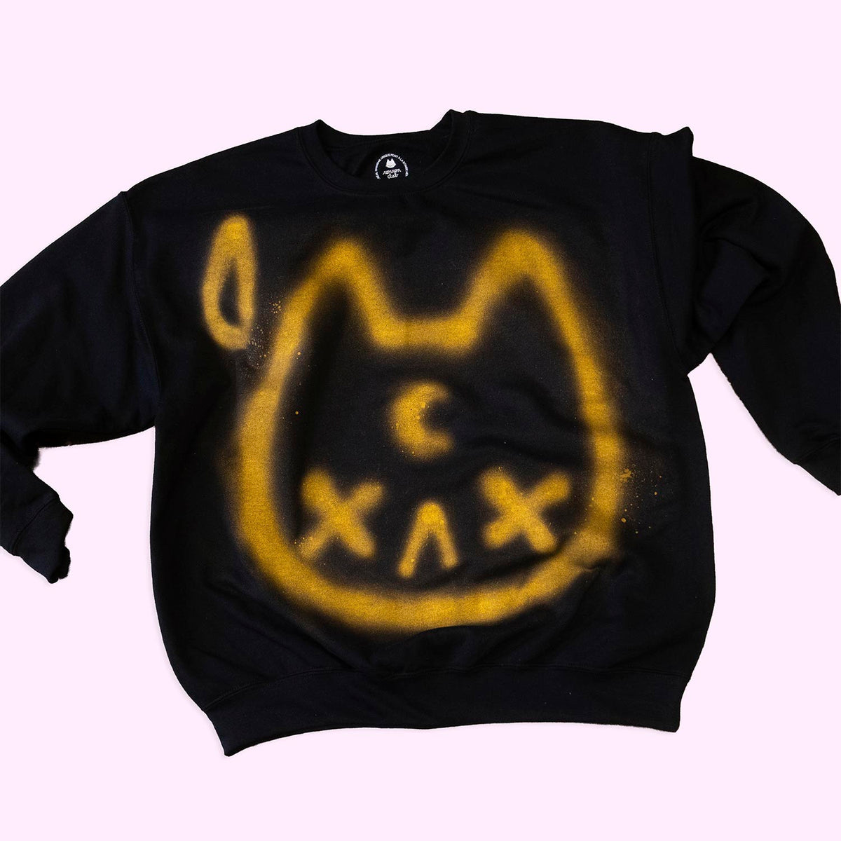 Chandail "chat lune or", taille unique XL