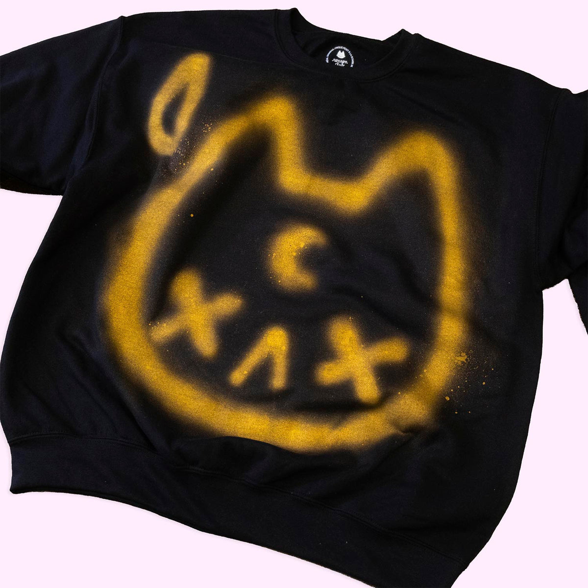 Chandail "chat lune or", taille unique XL