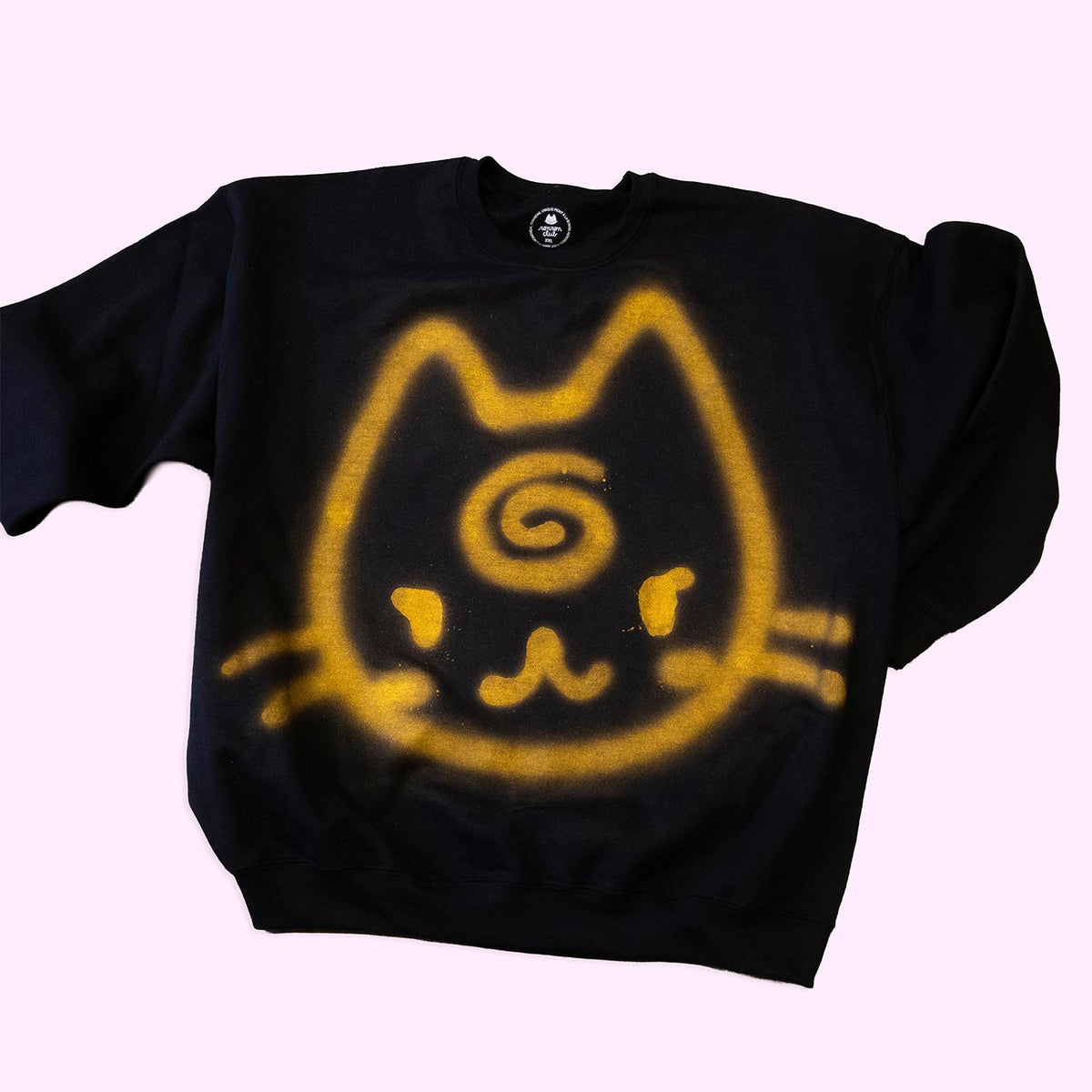 Chandail "chat avec spirale", taille unique 2XL