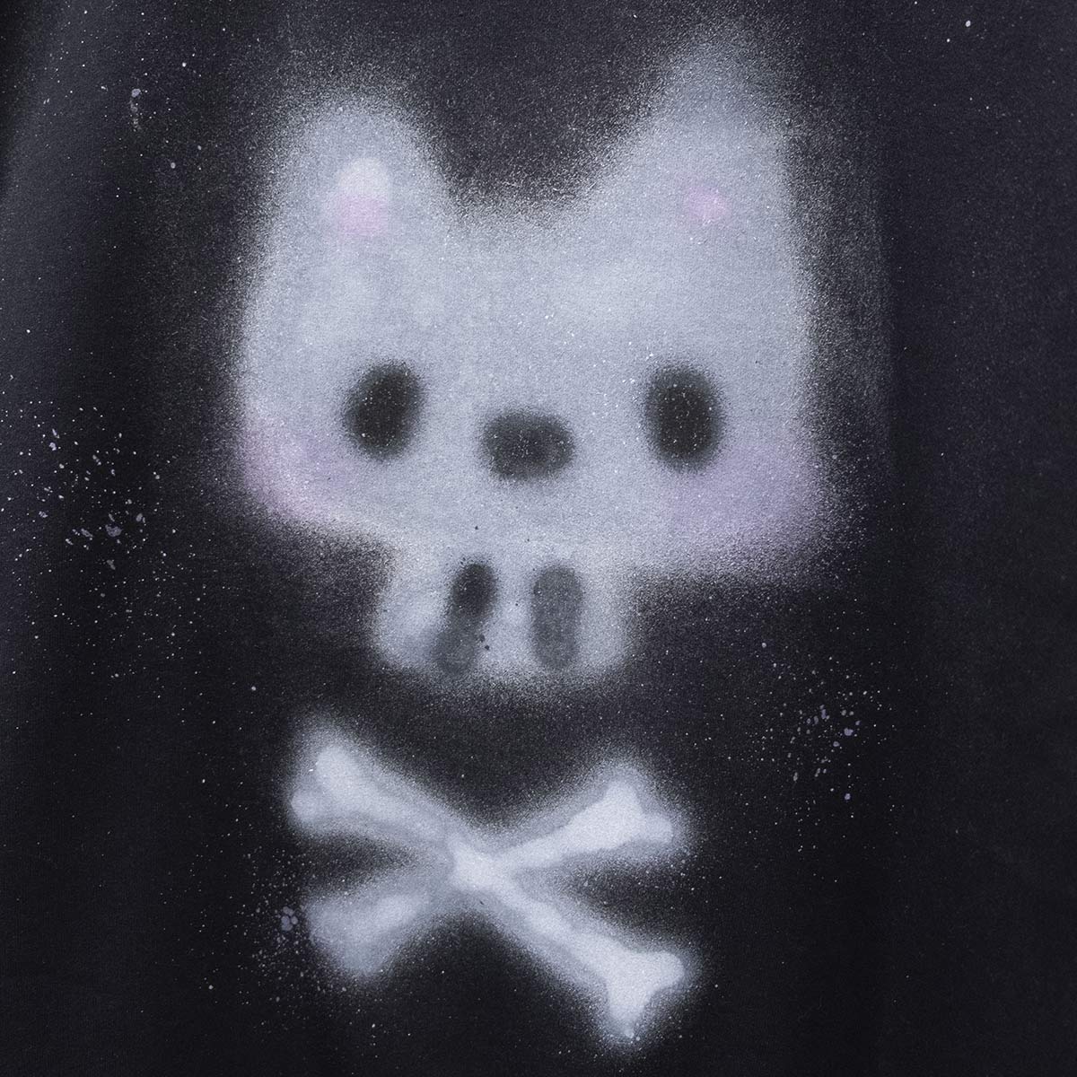 Spray painted Skull Cat Crewneck (XL)