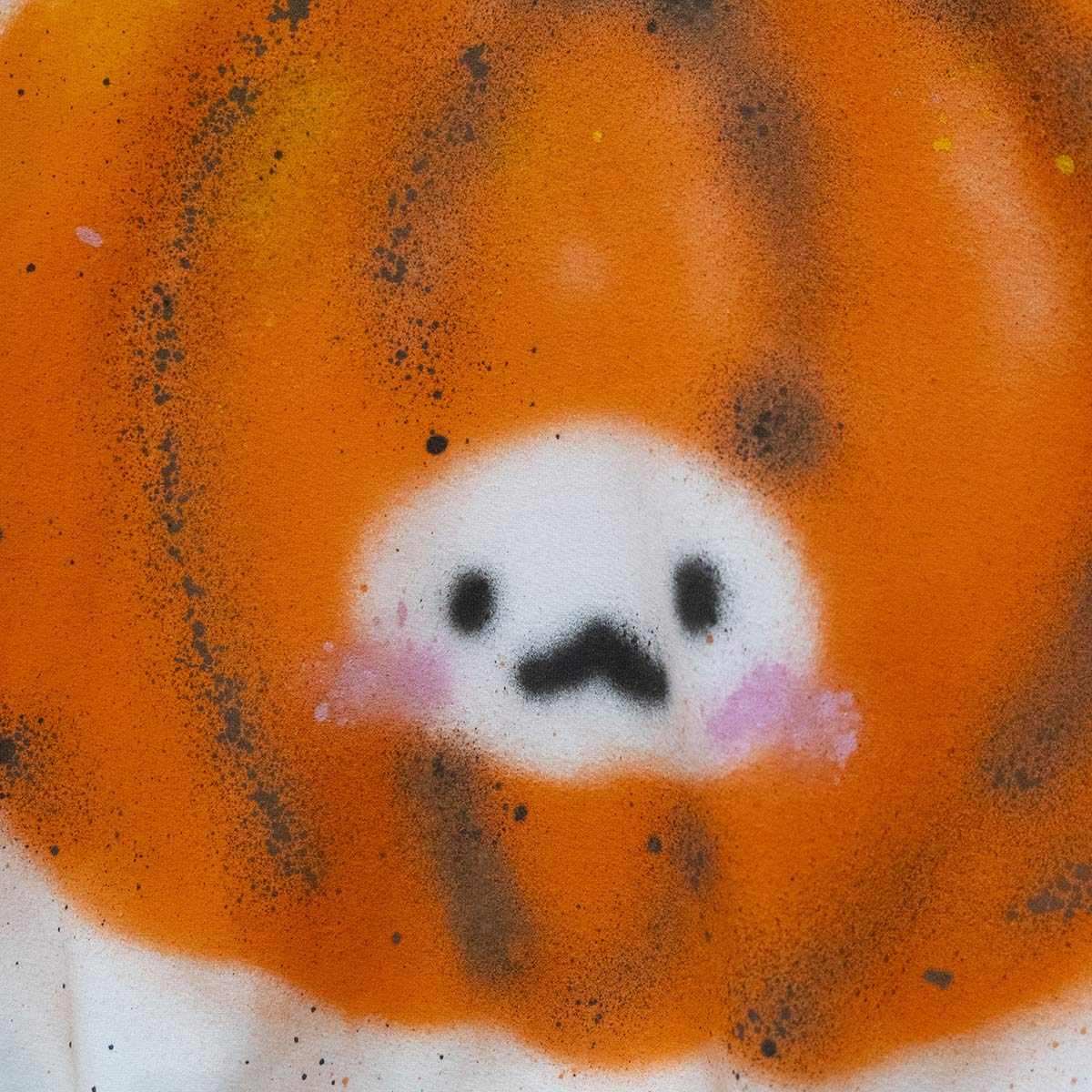 Spray painted Pumpkat Crewneck (L)