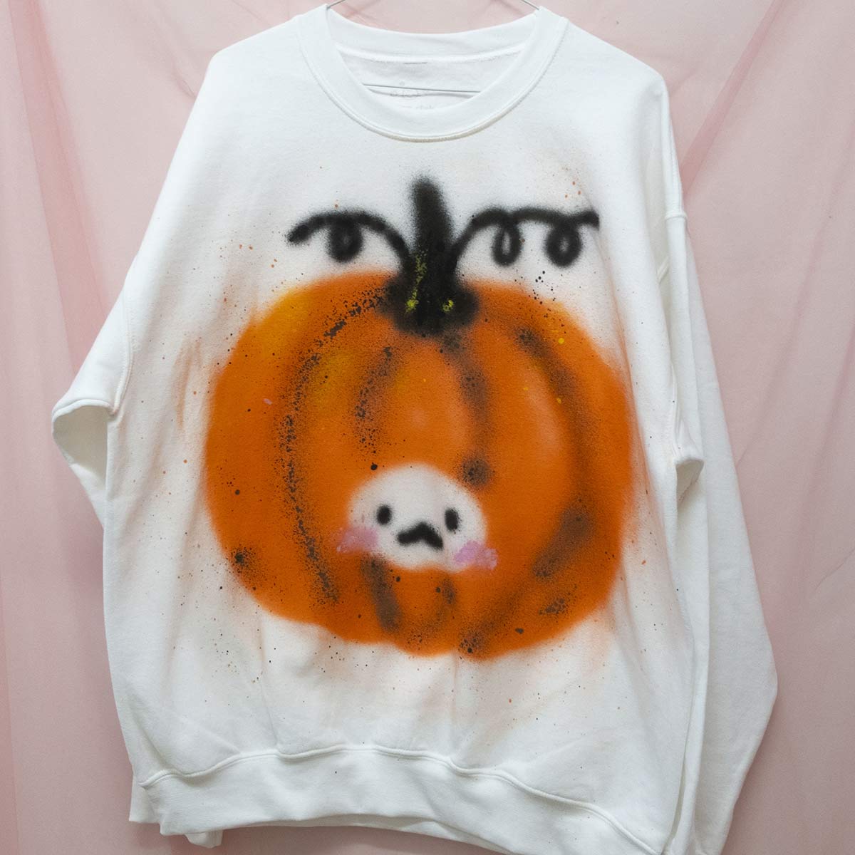 Spray painted Pumpkat Crewneck (L)