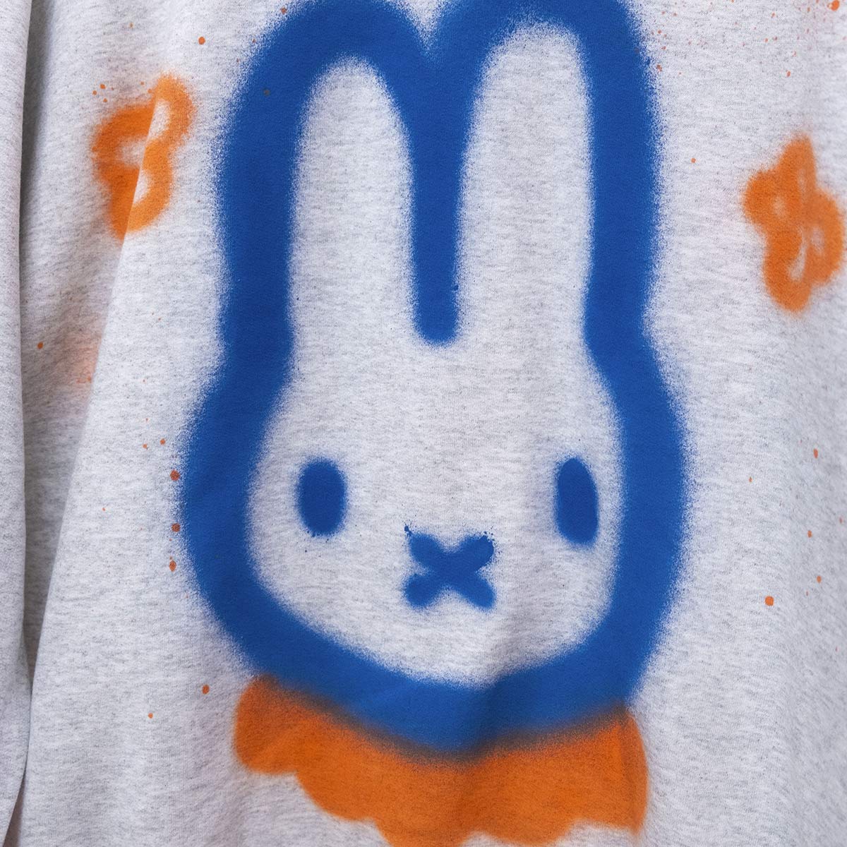 Spray painted Miffy Crewneck (XL)