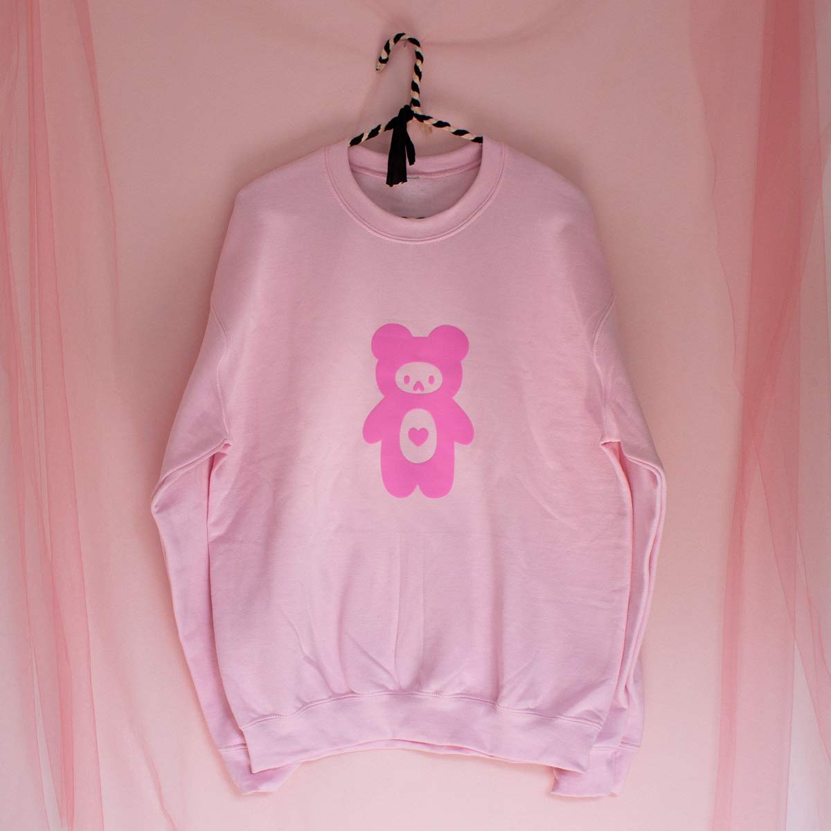 Teddy Puff Print Crewneck