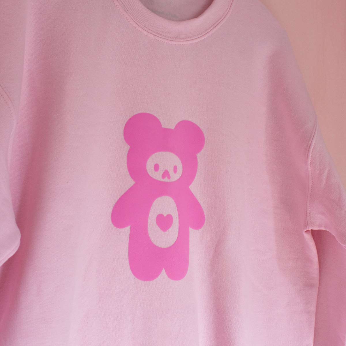 Teddy Puff Print Crewneck