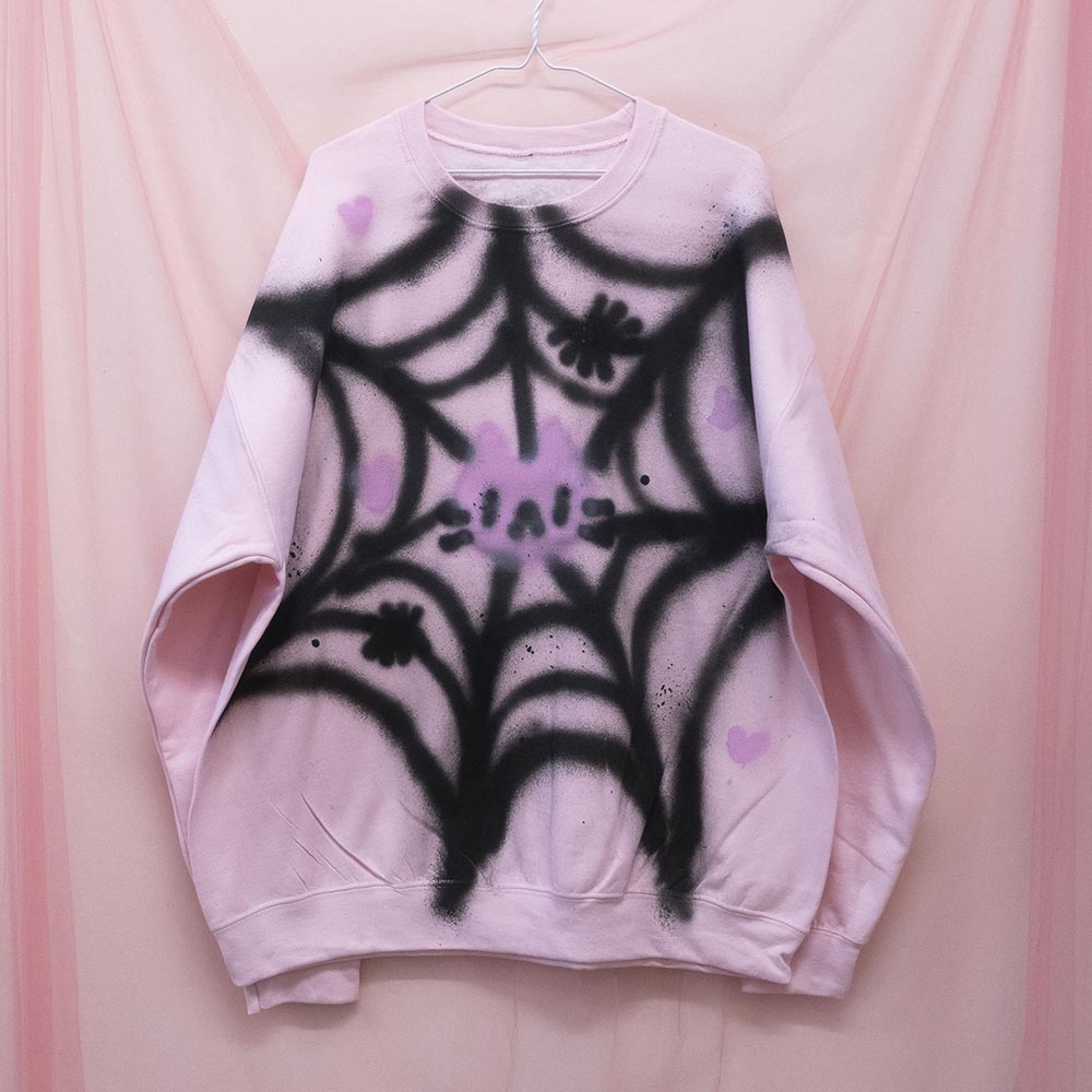 Unique "Spider Web" Crewneck (XL)