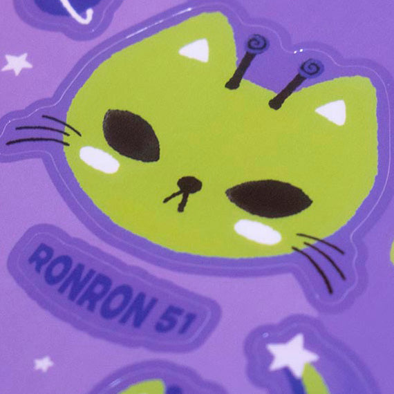 Ronron 51 UFO Vinyl Sticker Sheet