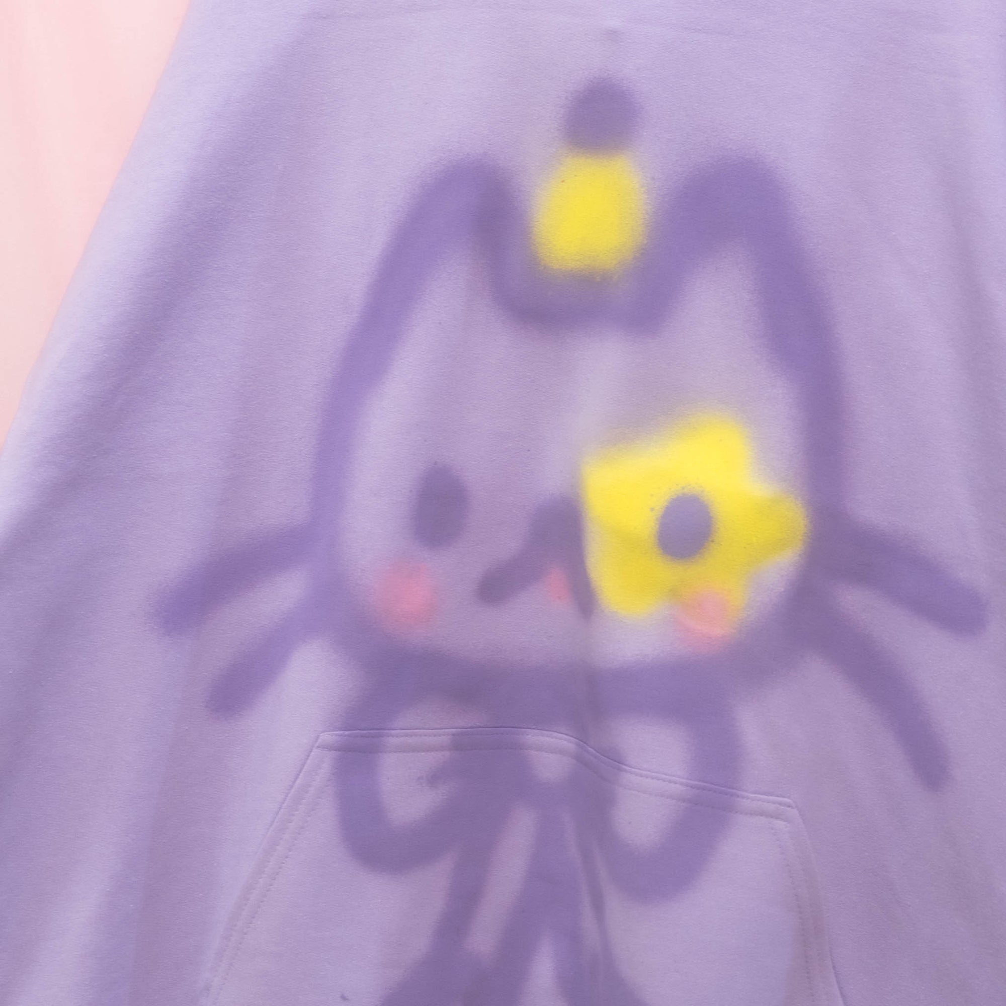 Chandail à capuchon "Chat clown étoile" unique (XL)