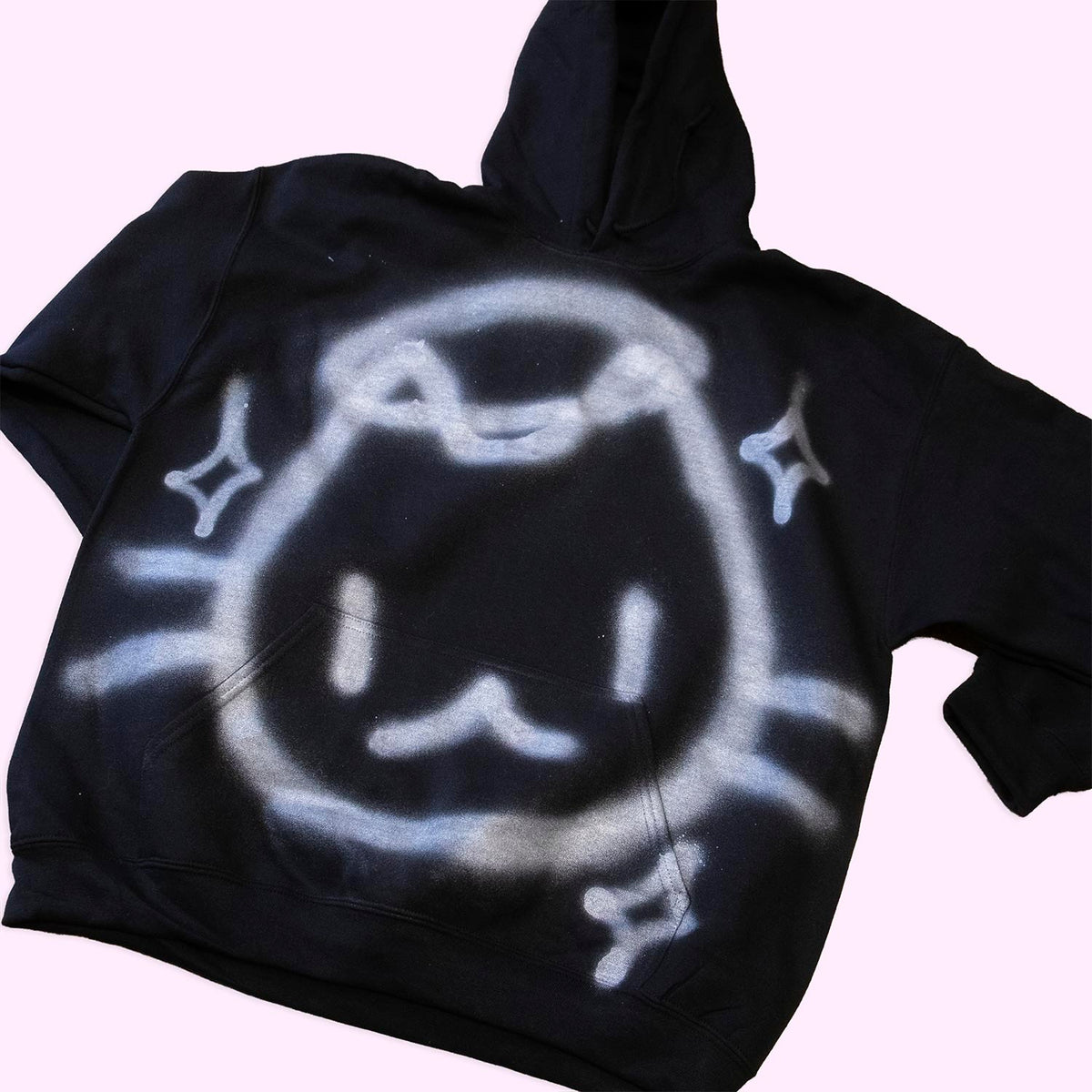Chandail à capuchon "Chat argenté angélique", taille unique XL