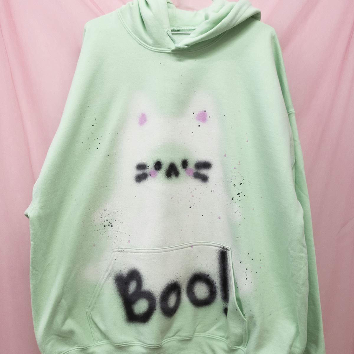 Spray Painted Boo! Hoodie (2XL)