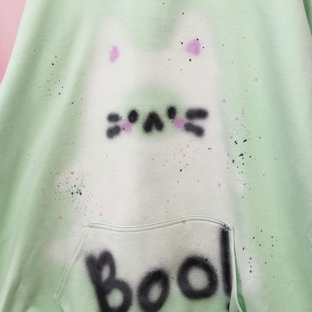 Spray Painted Boo! Hoodie (2XL)