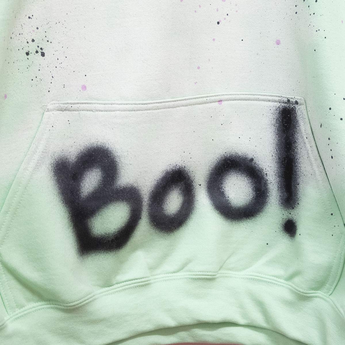 Spray Painted Boo! Hoodie (2XL)