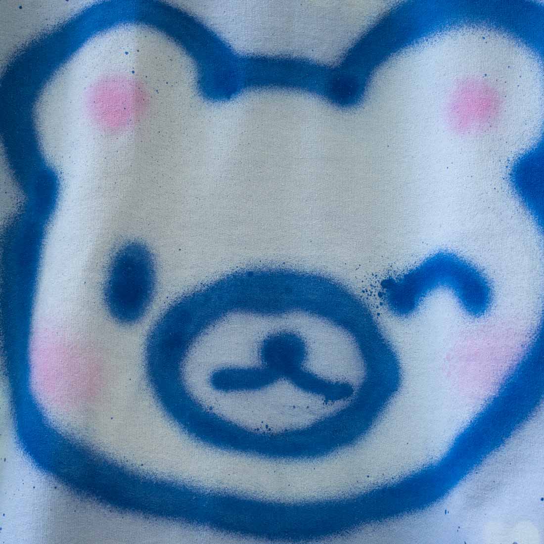 Spray Painted Polar Bear Crewneck